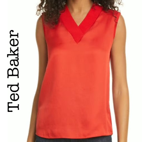 Ted Baker Tops - Ted Baker Red Sleeveless Women's Top Size 4